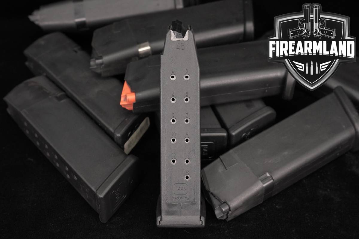 TEN (10) Glock 21 G21 13-Round Magazines .45 ACP Mags
