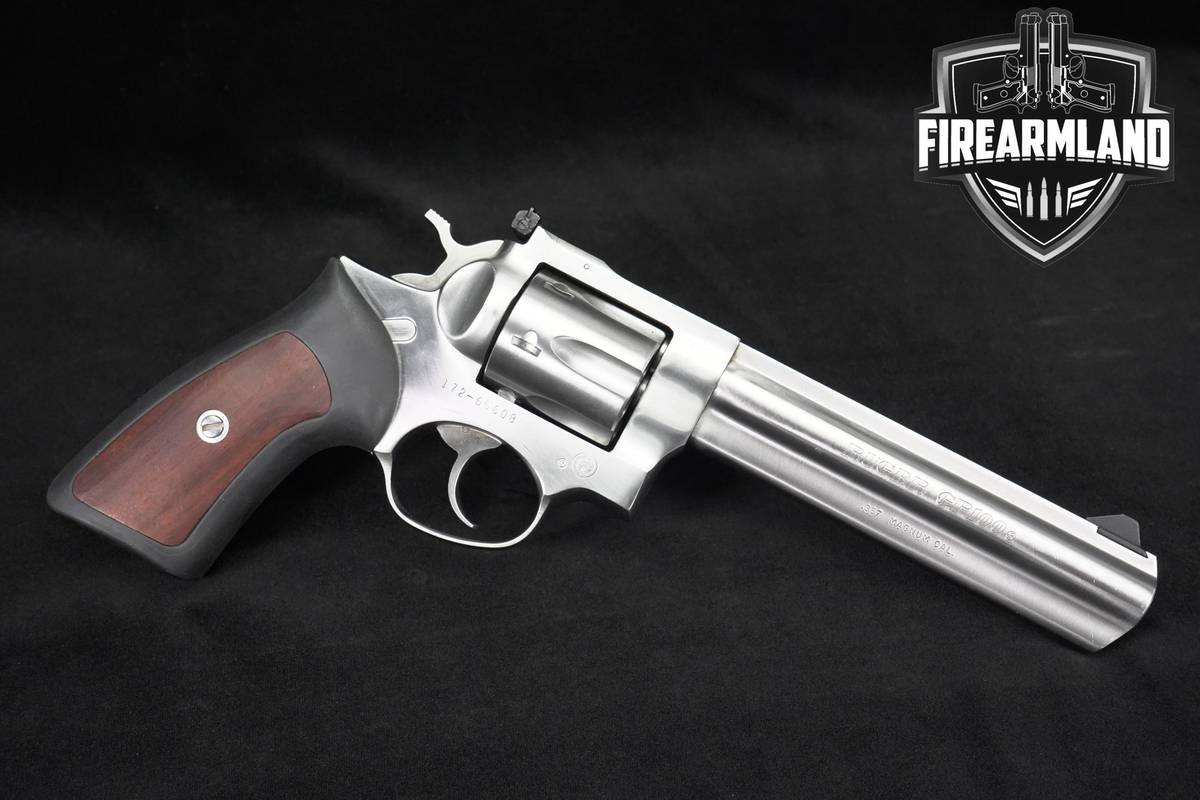 1992 Ruger GP100 357 Magnum 6" Satin Stainless GP-100 DA/SA FULL-LUG