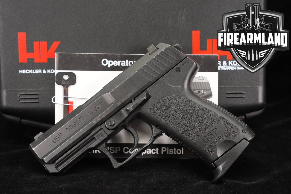 Heckler & Koch USP Compact Variant 7 H&K 40 S&W LEM DAO +ORIG CASE