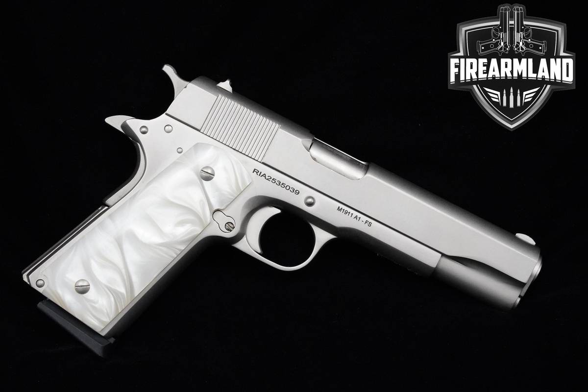 Rock Island Armory (RIA) M1911-A1-FS Pearl Grips 45 ACP 1911 RIA M1911A1