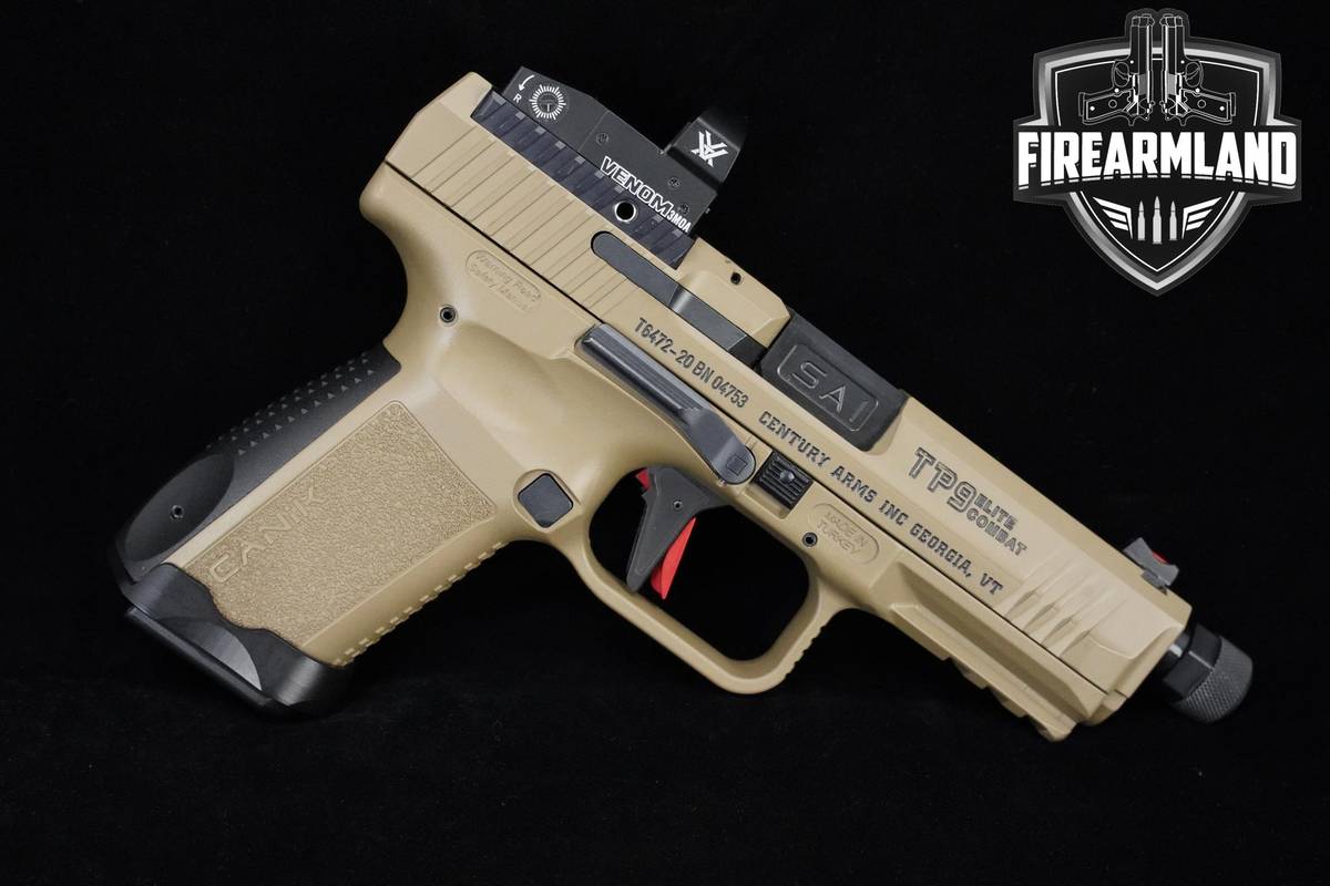 Canik TP9 Elite Combat 9mm FDE Canik TP-9 Elite-Combat TP9 +OPTIC & HOLSTER