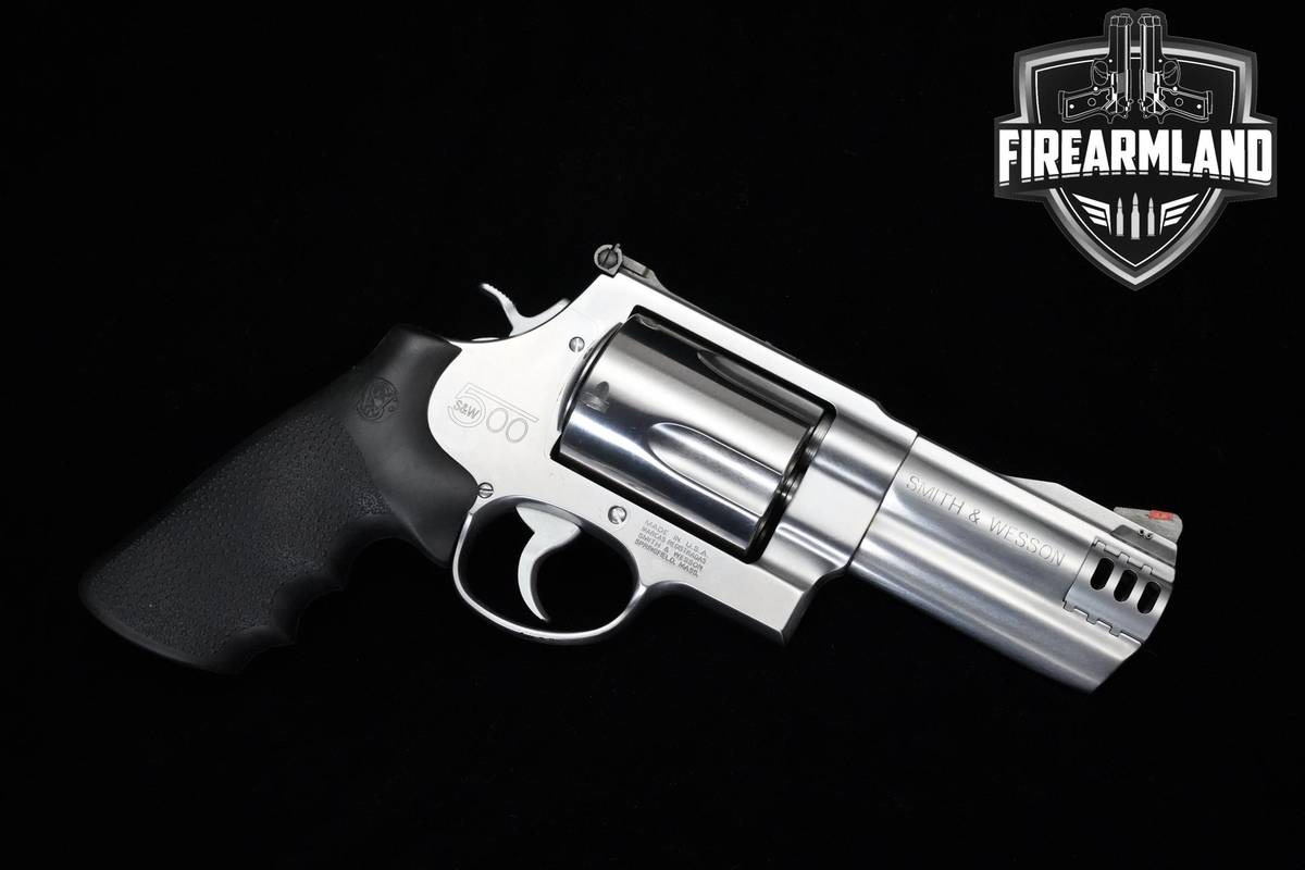 Smith & Wesson (S&W) Model 500 4" Stainless Steel S&W 500 +ORIG CASE