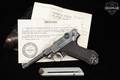 1916 DWM P.08 Luger Double Date (1920 property mark over 1916 date) 9mm Luger Blued in Very Good Condition Image 2