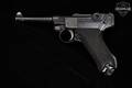 1916 DWM P.08 Luger Double Date (1920 property mark over 1916 date) 9mm Luger Blued in Very Good Condition Image 3