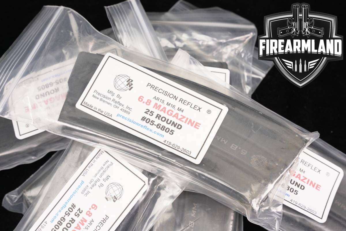 Precision Reflex PRi SIX (6) AR-15 25 Round Magazines 6.8 Rem Spc AR15 Mags