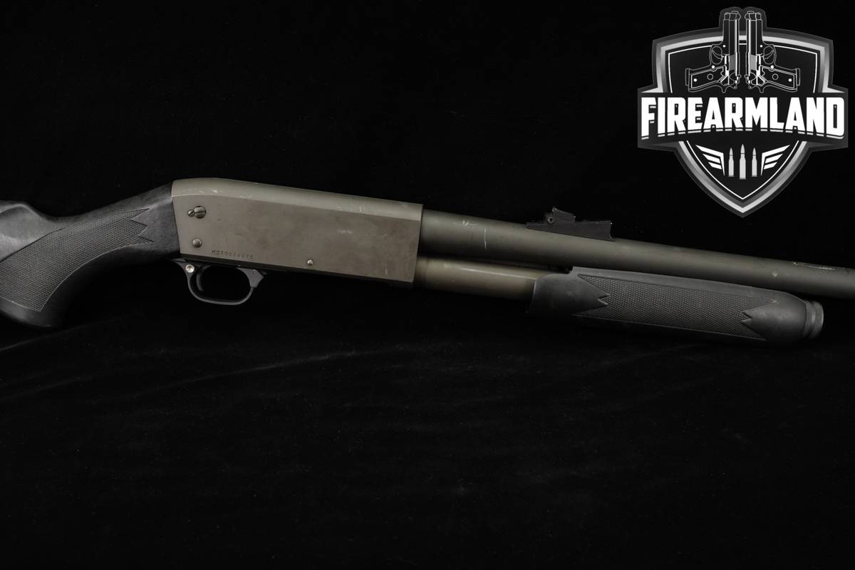 Ithaca Model 37 12-Gauge Gray/Green & Black Slam-fire M37