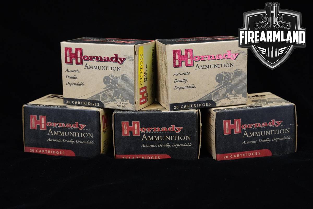 50 AE Hornady Ammo .50AE Ammo 100 ROUNDS