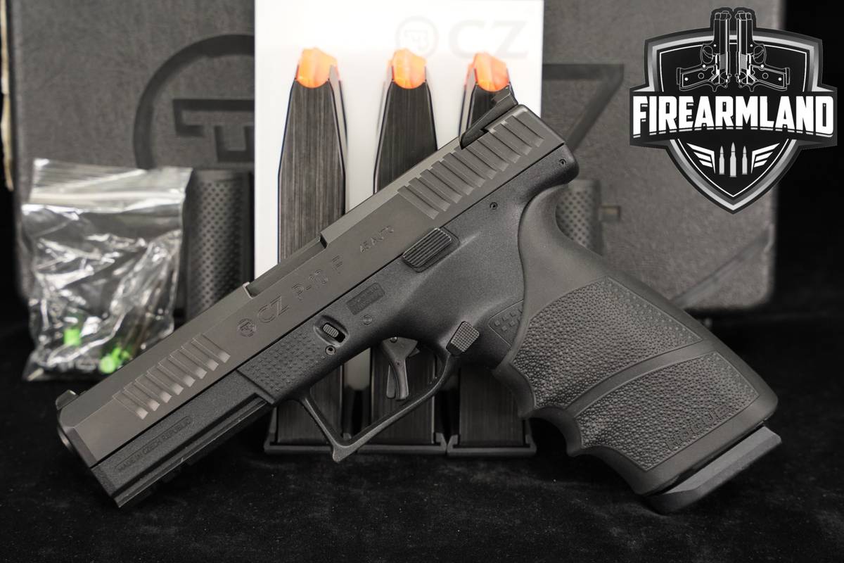 CZ P-10 F 45 ACP 4.5 P10 P10F Black Nitride THREADED +4 MAGS & ORIG CASE