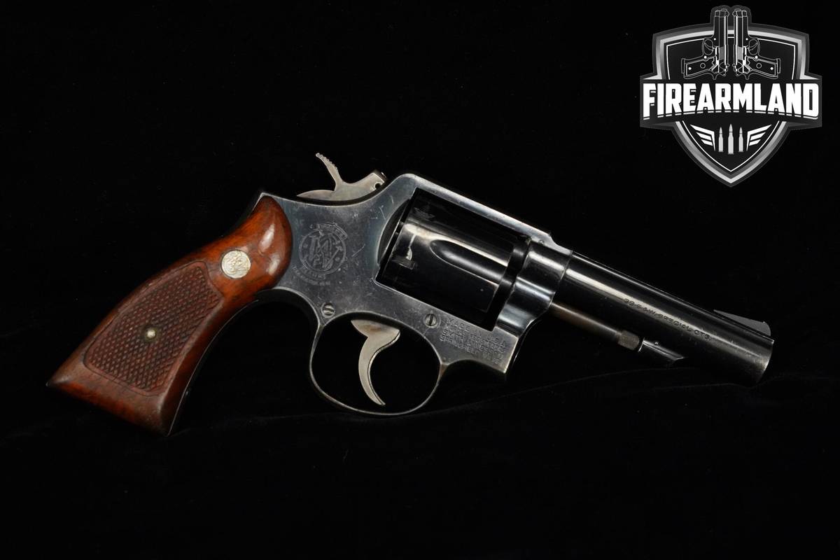 1967 Smith & Wesson (S&W) Model 10-6 38 Special 4" Blued S&W 10-6 DA/SA
