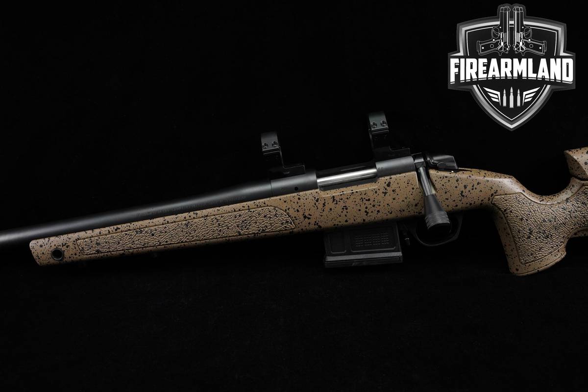LEFT HANDED Bergara B-14 BPF LH 6.5 Creedmoor 22" Black & Tan Splatter