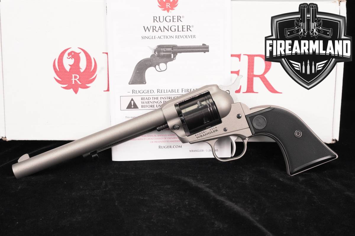 Ruger Wrangler 22LR 7.5" Silver Cerakote +ORIG BOX
