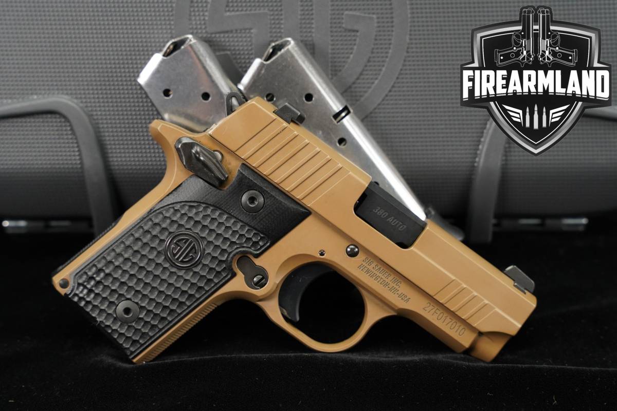 Sig Sauer P238 Emperor Scorpion 380 ACP 2.7" FDE P 238 +3 MAGS & ORIG CASE