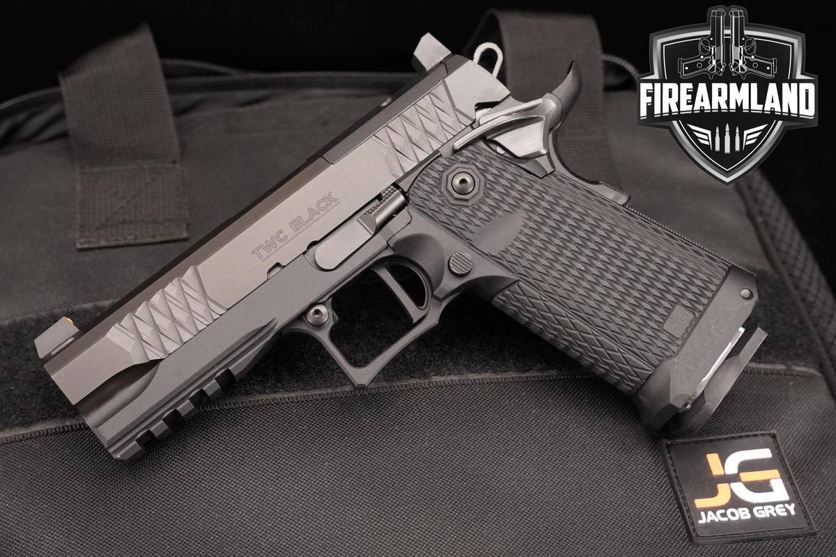 Jacob Grey TWC Black 9mm 1911 4.01" Black +2 MAGS, OG CASE