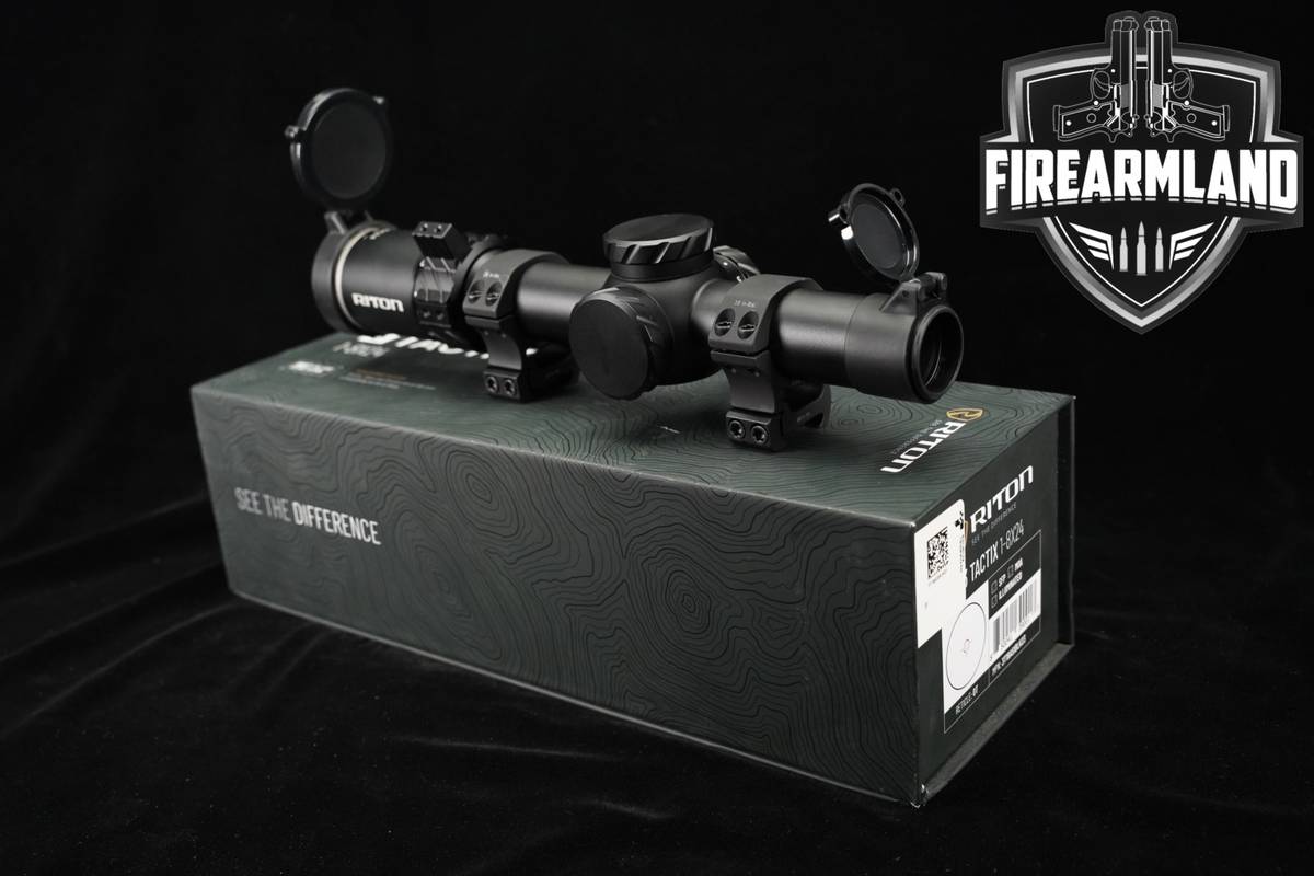 Riton Optics 3 Tactix 1-8x24mm 30mm Tube SFP MOA Illuminated OT Scope +BOX