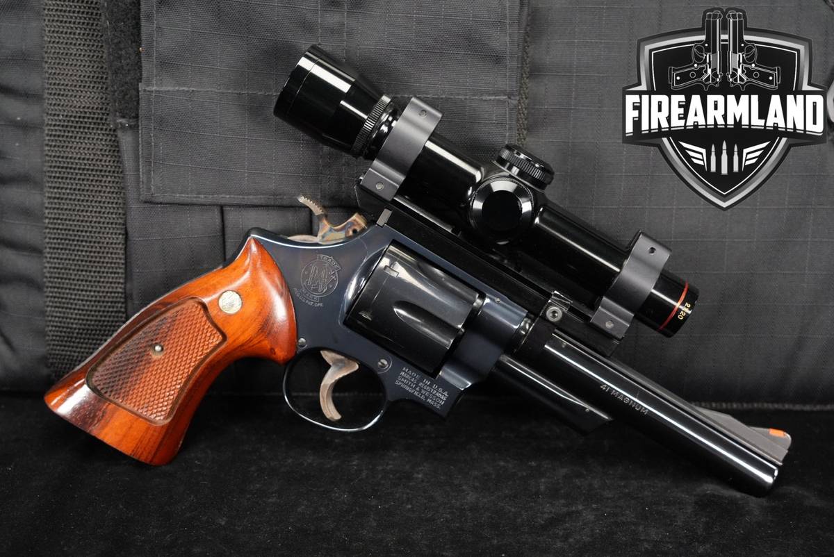 1975-1976 Smith & Wesson Model 57 No Dash S&W 41 Rem Magnum +SIMMONS SCOPE