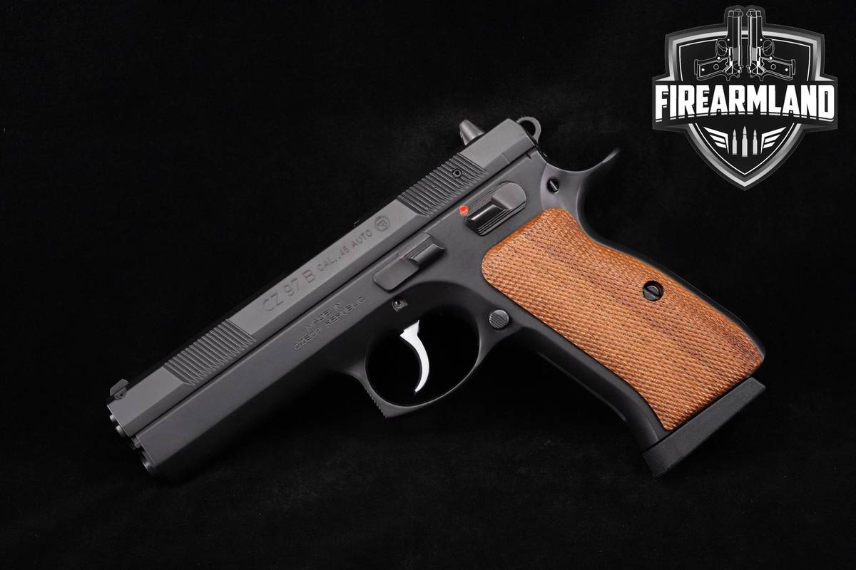 DISCONTINUED! CZ 97B 45-ACP 4.65" Black Polycoat +2 MAGS & ORIG CASE