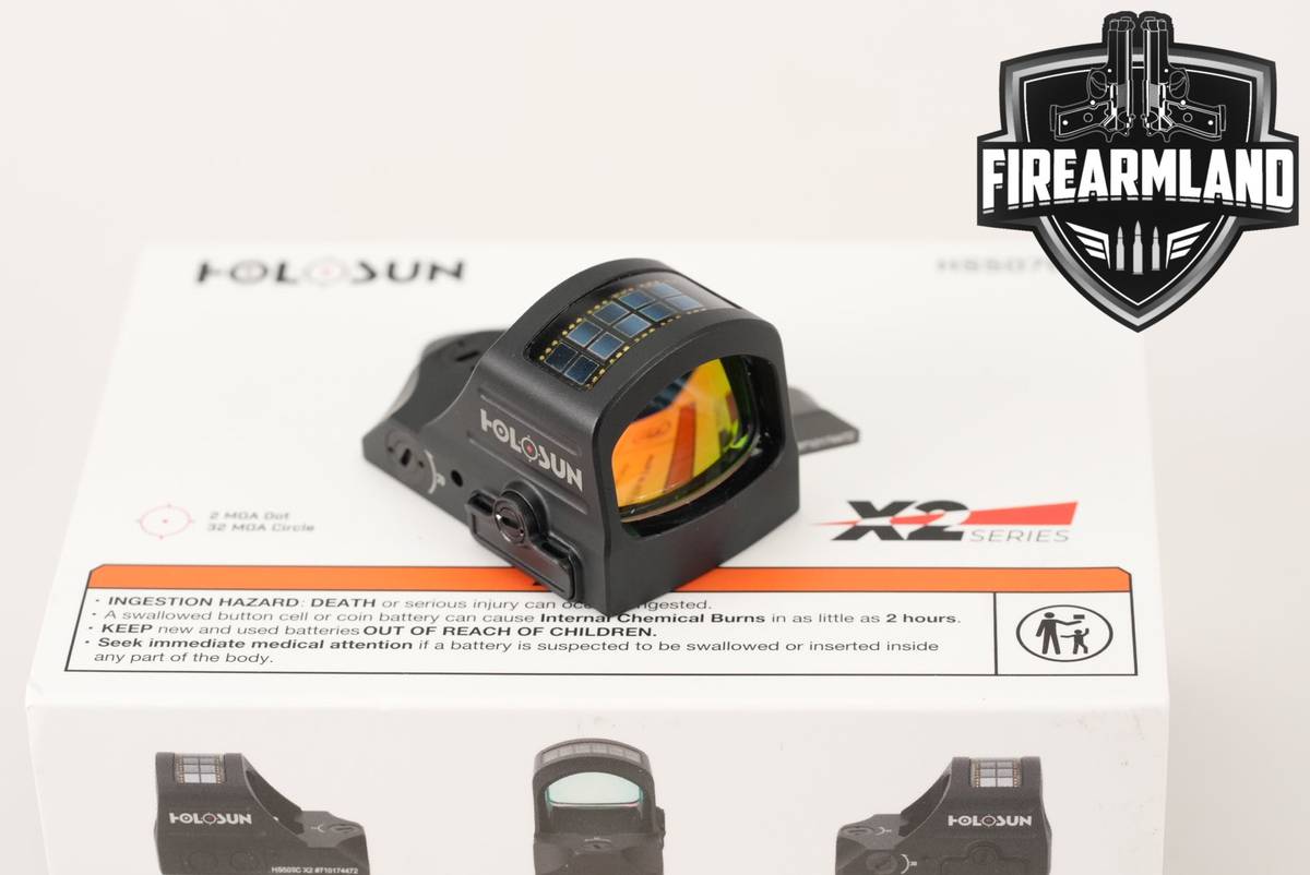 Holosun HS507C X2 2 MOA Dot & 32 Circle Red Sight +ORIG BOX
