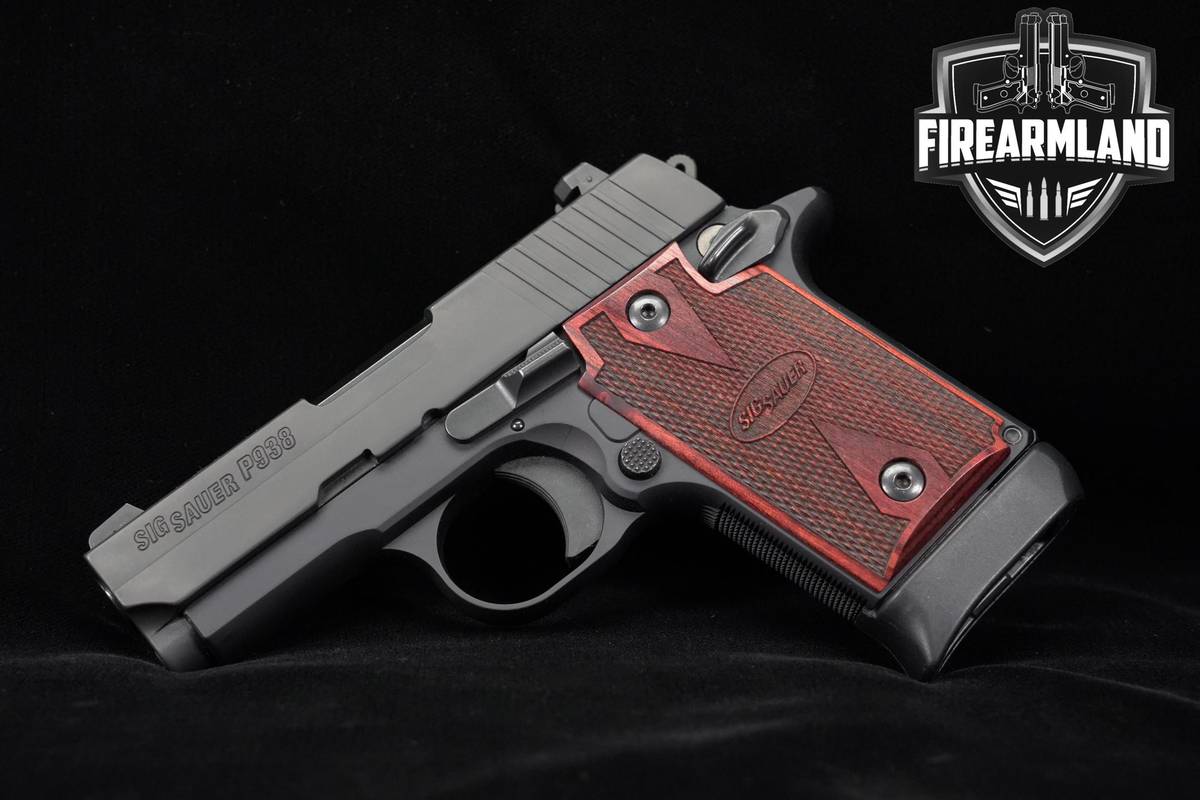 Sig Sauer P938 Rosewood Ambi 9mm 3" P-938 1911 +3 MAGS, OG CASE & HOLSTER