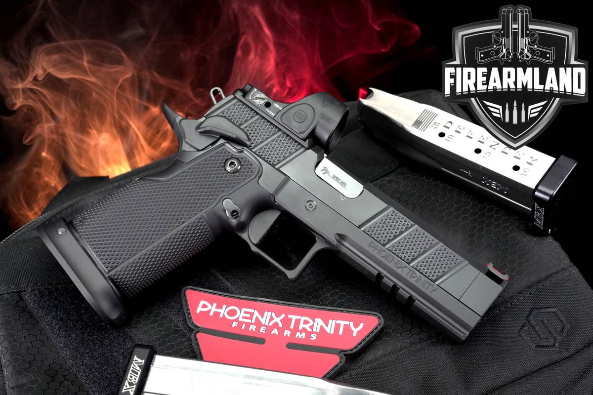 Phoenix Trinity H-Pro 9mm 1911 4.78" 2011 +2 MAGS, ORIG CASE & TRIJICON SRO