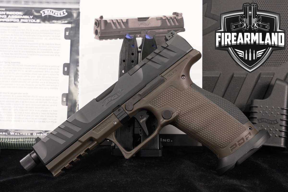 Walther PDP Pro SD Full Size 5.1" Optics-Ready 9mm THREADED +3 MAGS