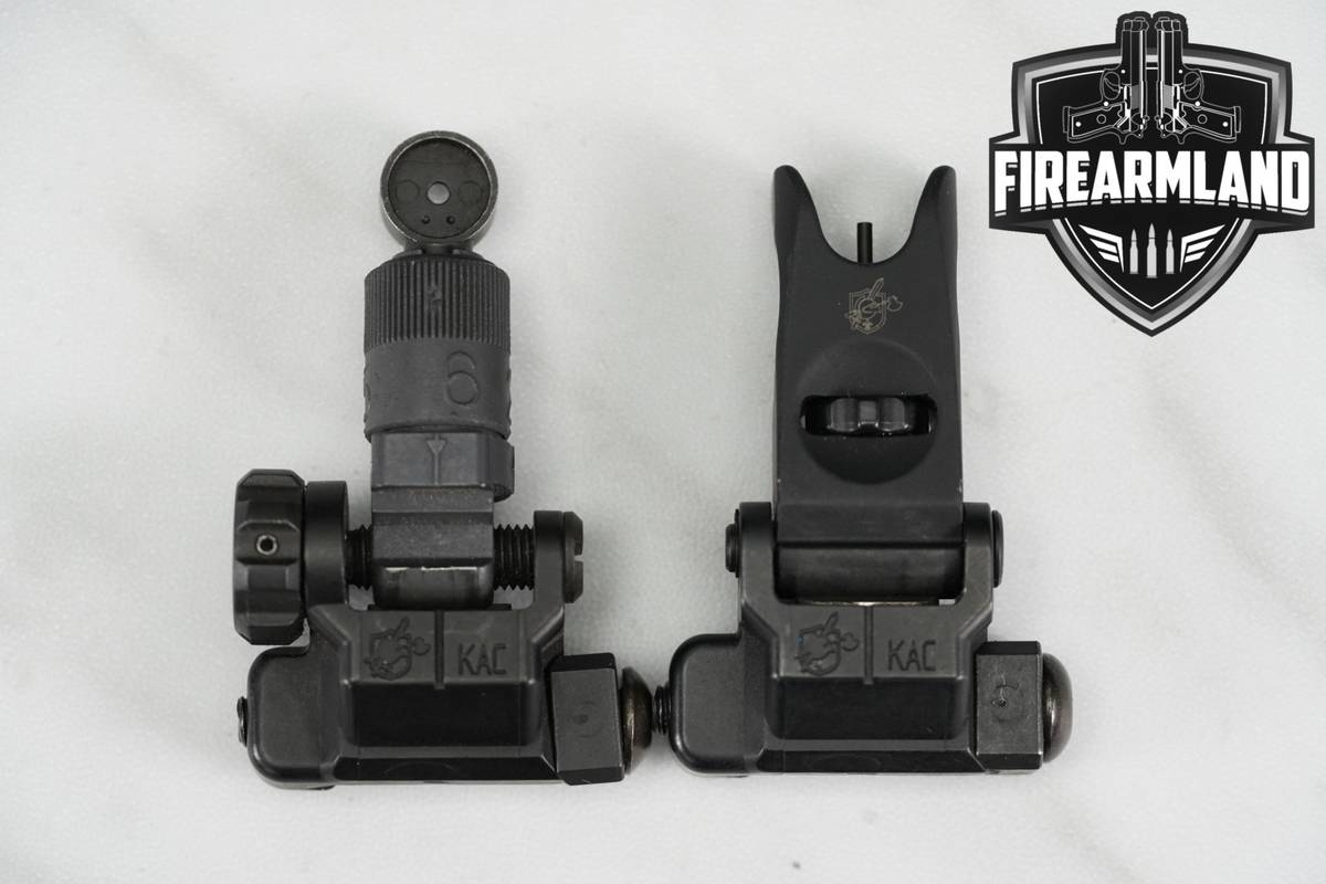Knight's Armament (KAC) Front & Rear Iron Sights Gun BUIS Sight