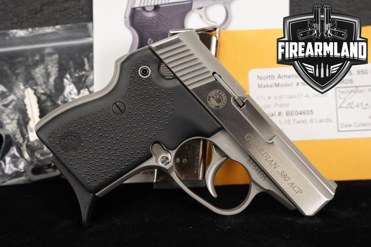 North American Arms NAA Guardian 380 ACP 380ACP 2.49" Stainless +ORIG CASE
