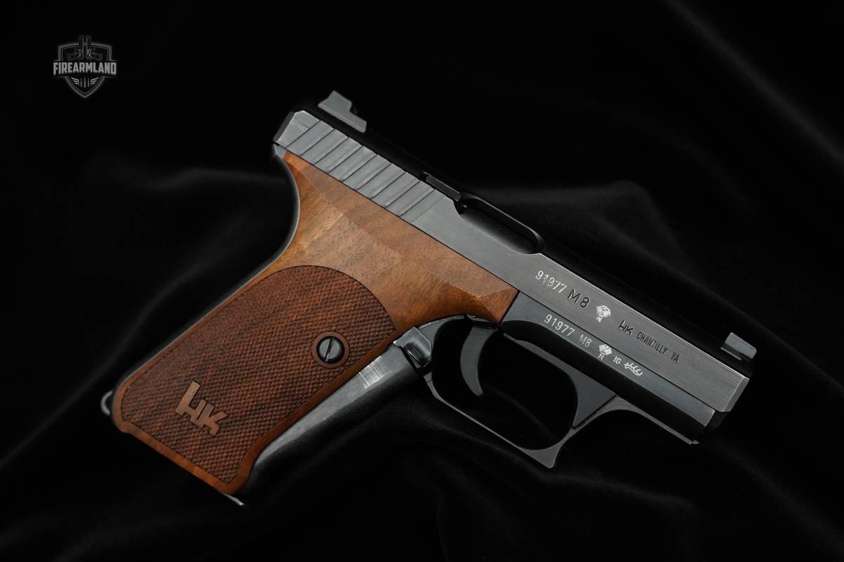 RARE Blued/Wood HK P7 M8 Heckler & Koch P7 9mm Pistol HK M8 Pistol Germany