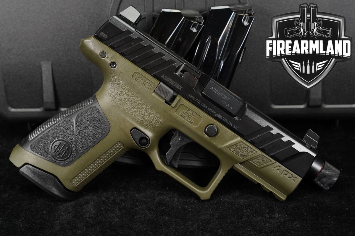 Beretta APX A1 Compact Tactical 9mm 4.5" THREADED +3 MAGS & ORIG CASE