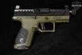 Beretta APX A1 Compact Tactical 9mm Luger Two-Tone OD Green in Excellent Condition Image 3