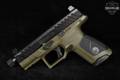 Beretta APX A1 Compact Tactical 9mm Luger Two-Tone OD Green in Excellent Condition Image 4