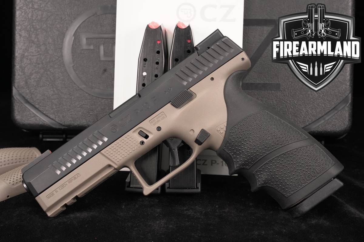 CZ P-10 F 9mm 4.5" Two-Tone FDE P10 P10F +3 MAGS & ORIG CASE