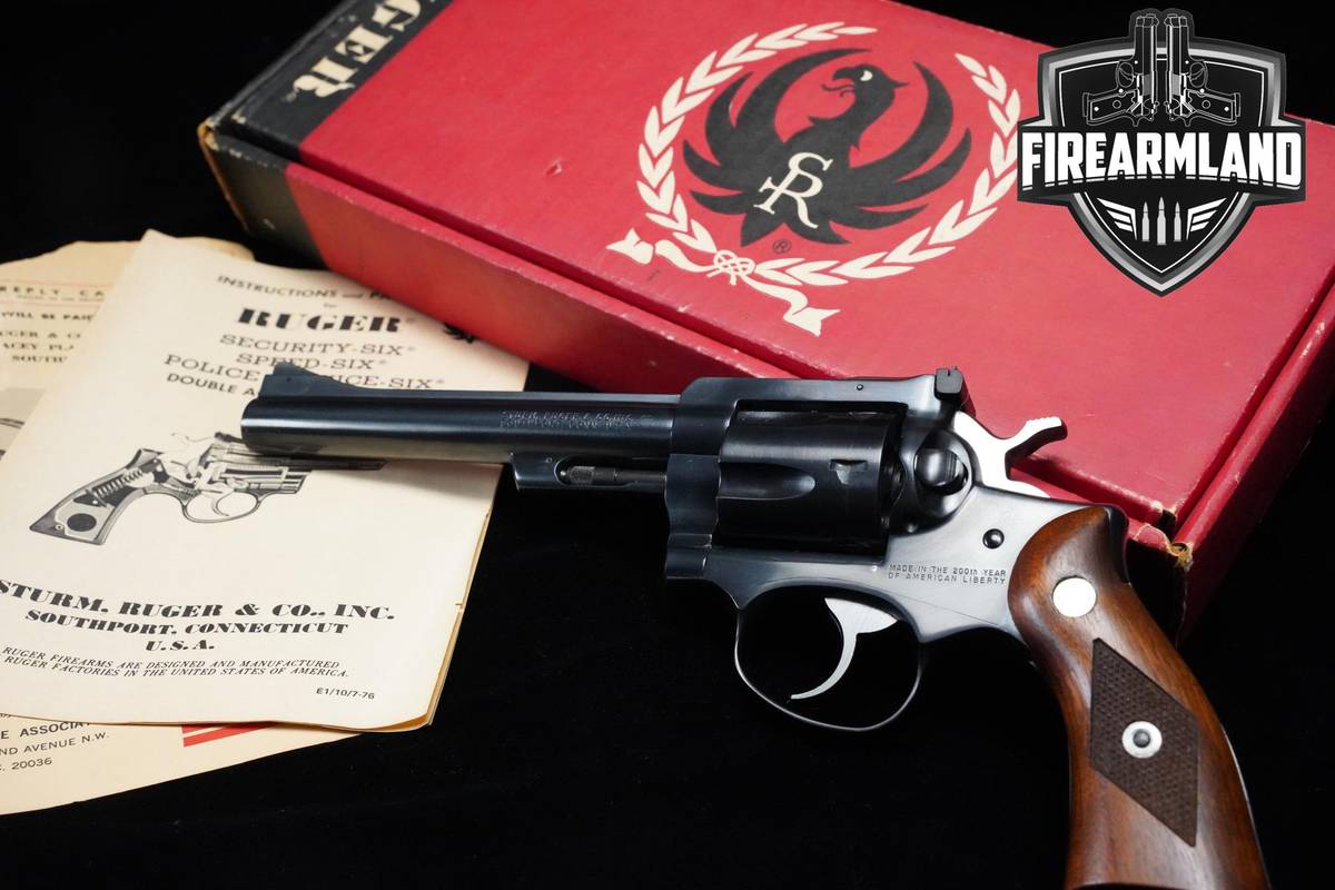 VINTAGE  1976 Ruger Security-Six 357 Magnum 6" Blued Security-6 +ORIG BOX