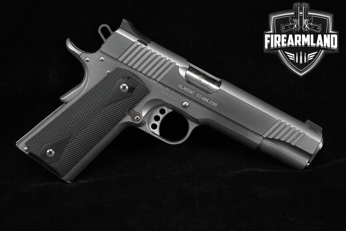 LIMITED 1990's Kimber Classic Stainless 45 ACP 1911 5" Match-Grade +3 MAGS