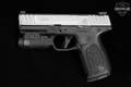 Smith & Wesson (S&W) SD9 2.0 With Crimson Trace CMR-209 light 9mm Luger Two-Tone Satin Stainless in Very Good Condition Image 3