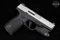 Smith & Wesson (S&W) SD9 2.0 With Crimson Trace CMR-209 light 9mm Luger Two-Tone Satin Stainless in Very Good Condition Image 4
