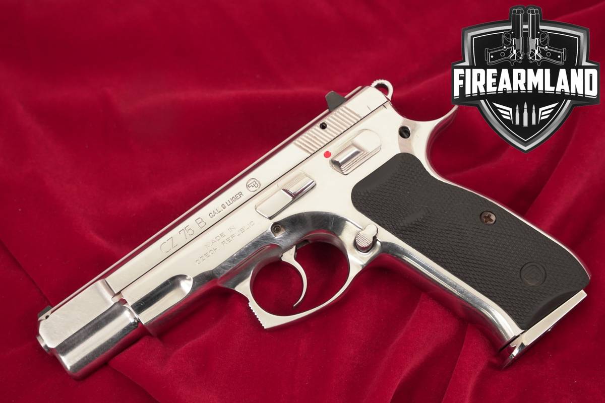 CZ 75 B 9mm 4.6" Polished Stainless CZ75 CZ75B DA/SA