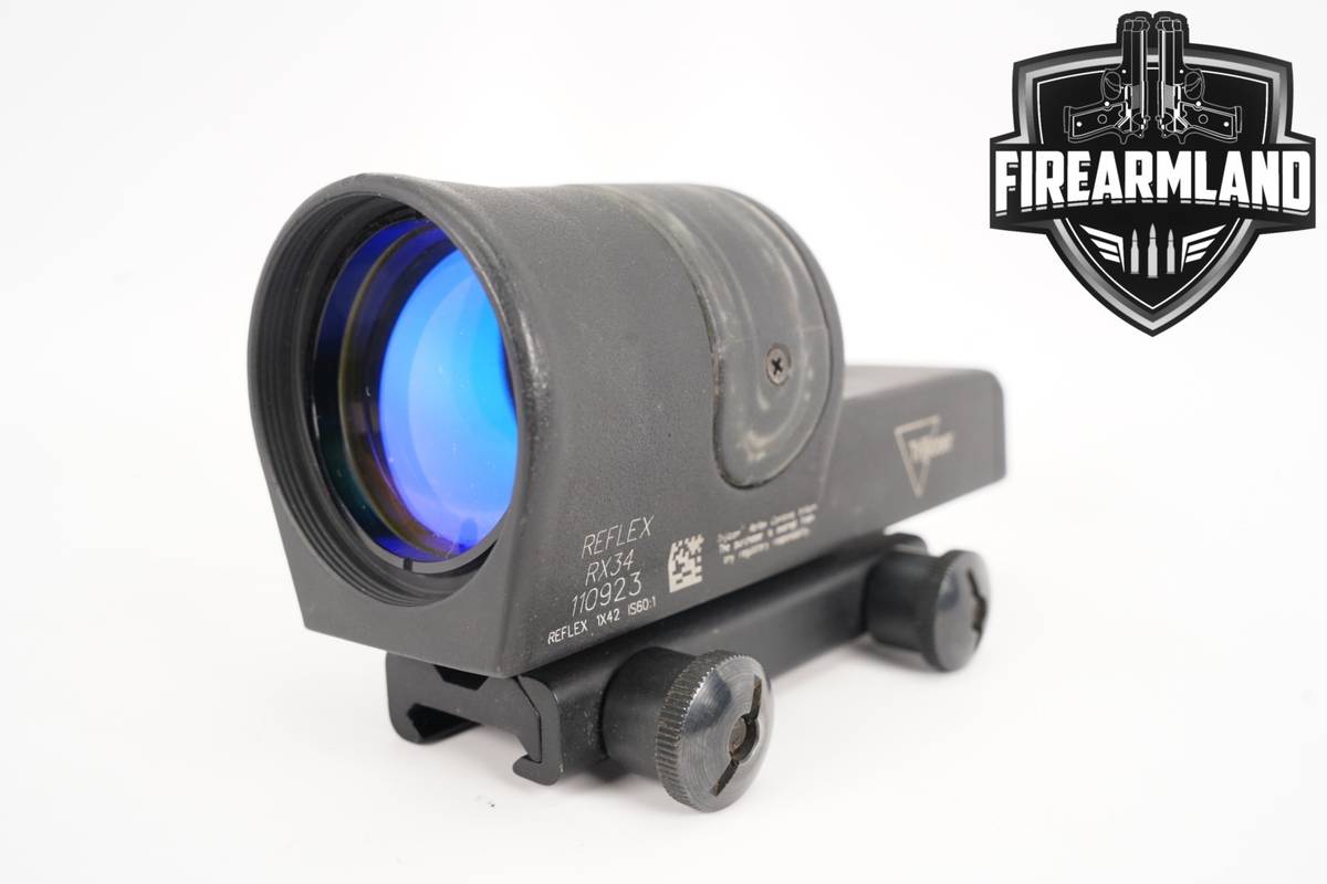 Trijicon Reflex 1x42 6.5 MOA Green Dot Dual Illuminated Red Sight RX34