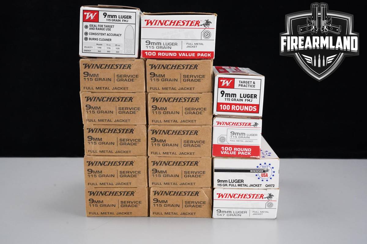 950 RDS! 9mm Ammo 9-mm