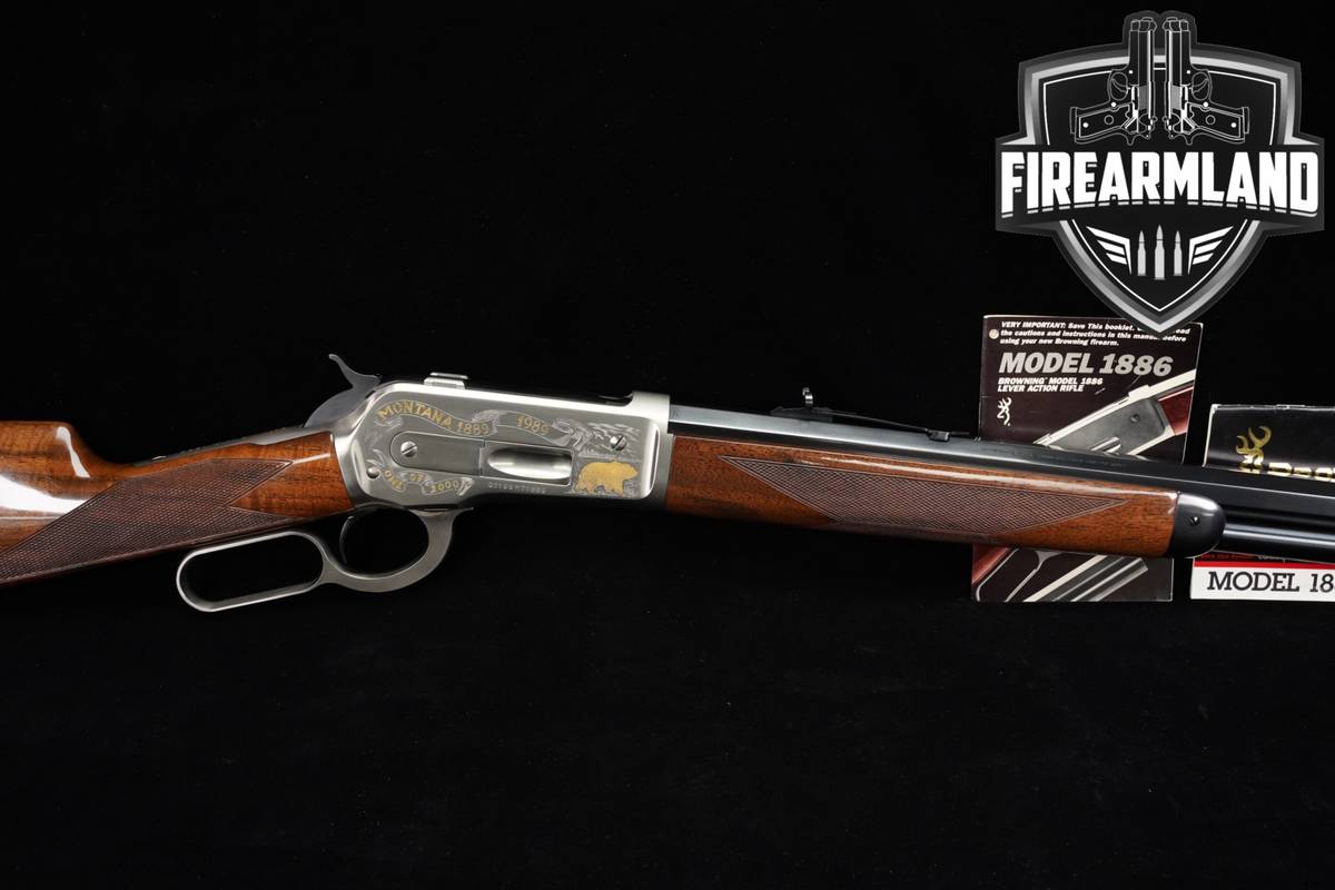 COLLECTOR Browning Model 1886 Montana Centennial Commemorative GOLD INLAY