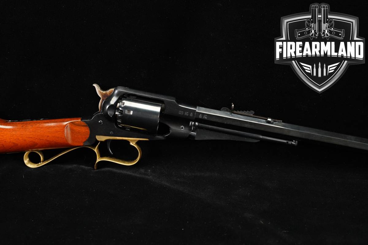 A Uberti 1858 New Army Carbine 44 Caliber 18" Blued & Walnut +ORIG BOX