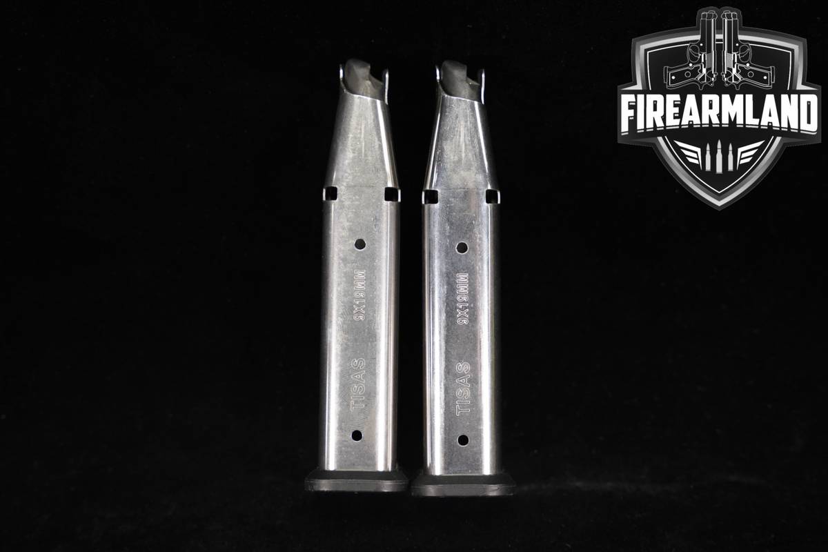TWO (2) Tisas 9DS 2011 17-Round Magazines 9mm Luger 9-DS Mags