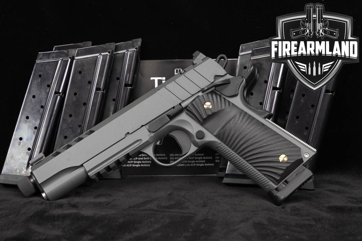 Tisas 1911 Night Stalker 9mm 5.5" Threaded Optic-ready SAO Pistol +9 MAGS
