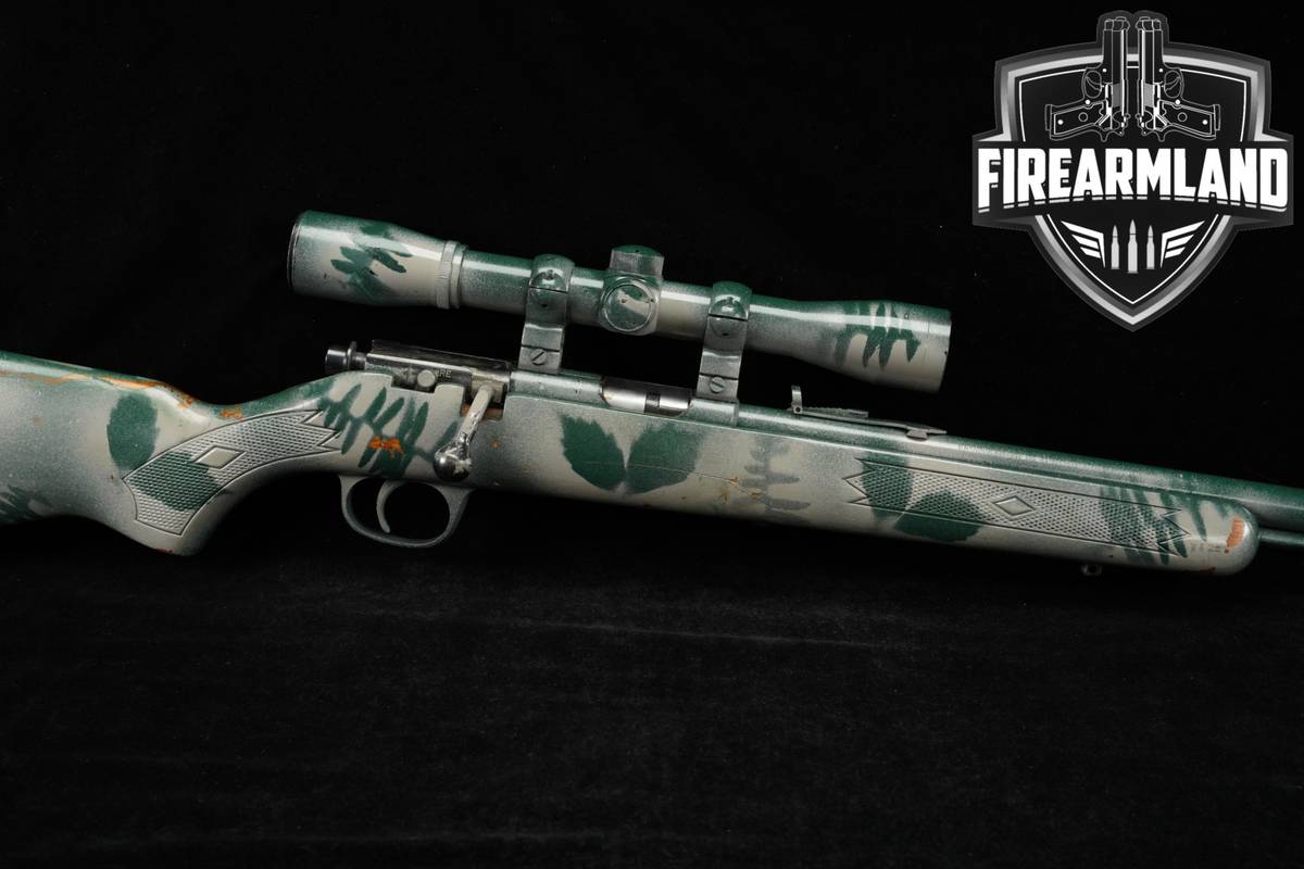 1990 Marlin Model 883 22 WMR Green/White Camo M883 +SCOPE