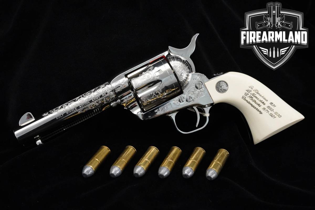 RARE! Colt Custom Shop Single Action Army 150th Engravers Sampler 45 Colt