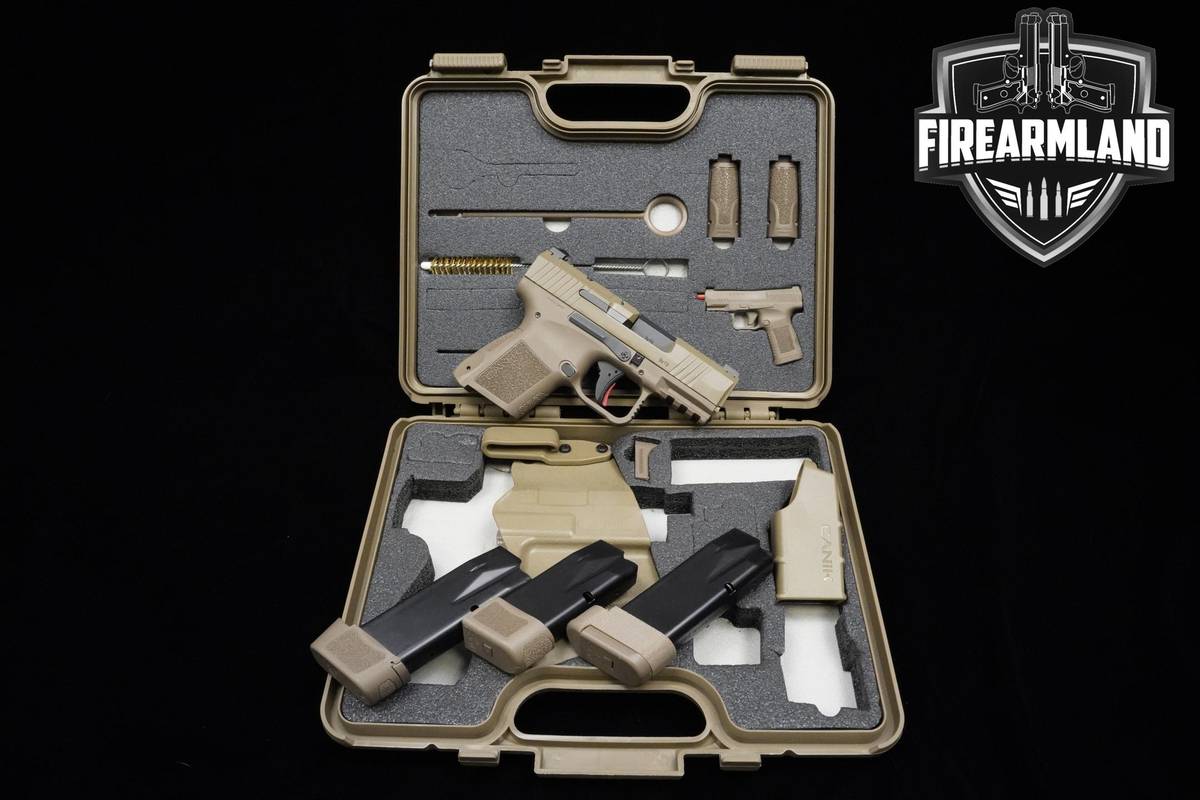 Canik Mete MC9 FDE 9mm 3.18" FDE Canik +3 MAGS, ORIG CASE & HOLSTER
