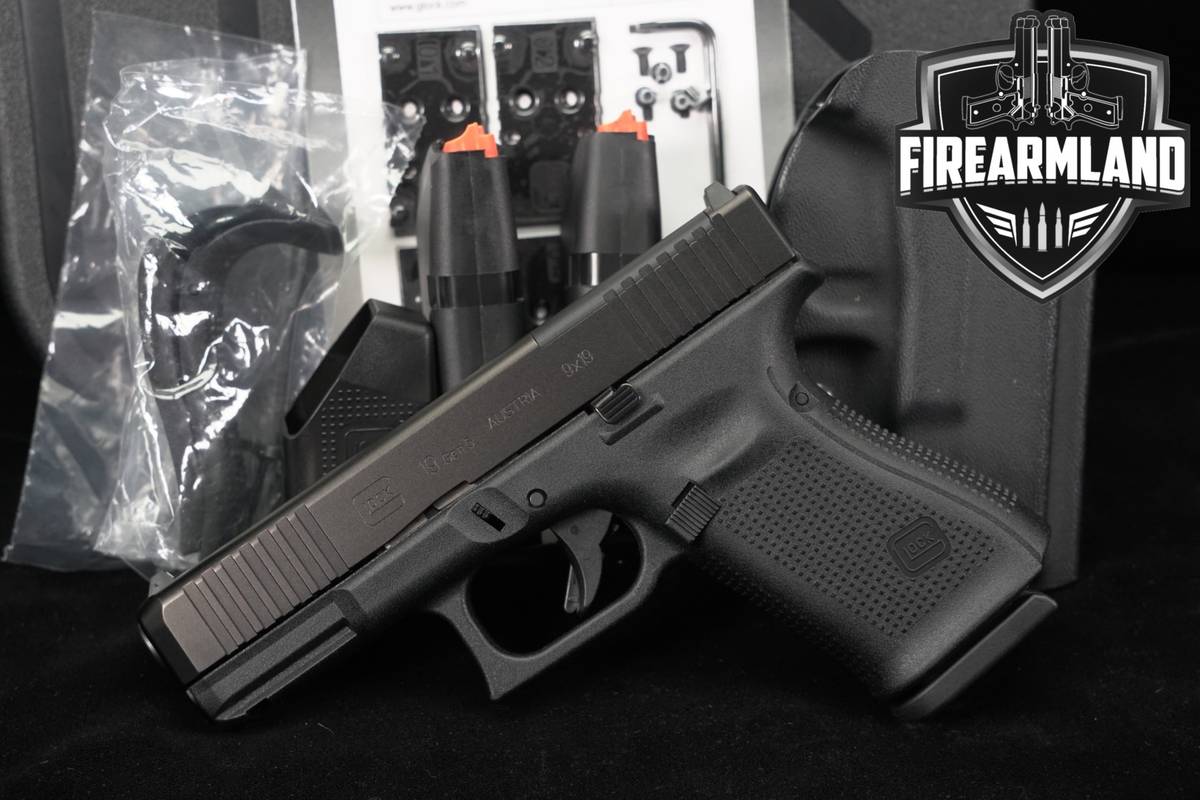 Glock 19 Gen5 MOS G19 Gen 5 9mm 4.02" +3 MAGS, ORIG CASE & HOLSTER