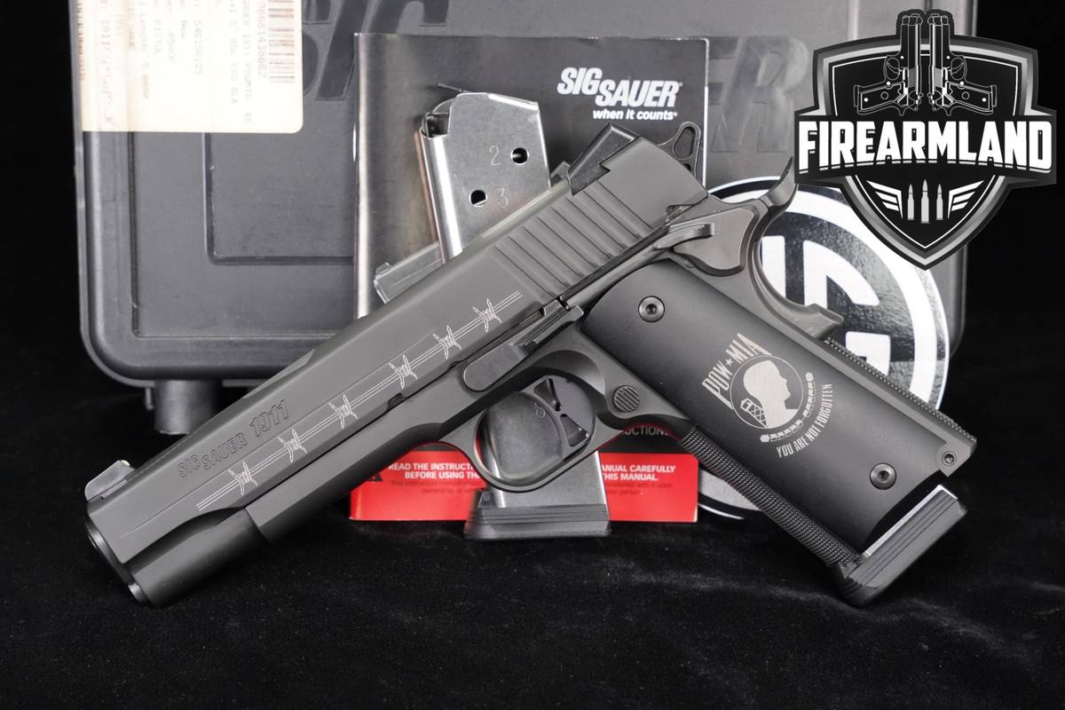 LIMITED Sig Sauer 1911 POW-MIA 45 ACP 5" +2 MAGS & ORIG CASE