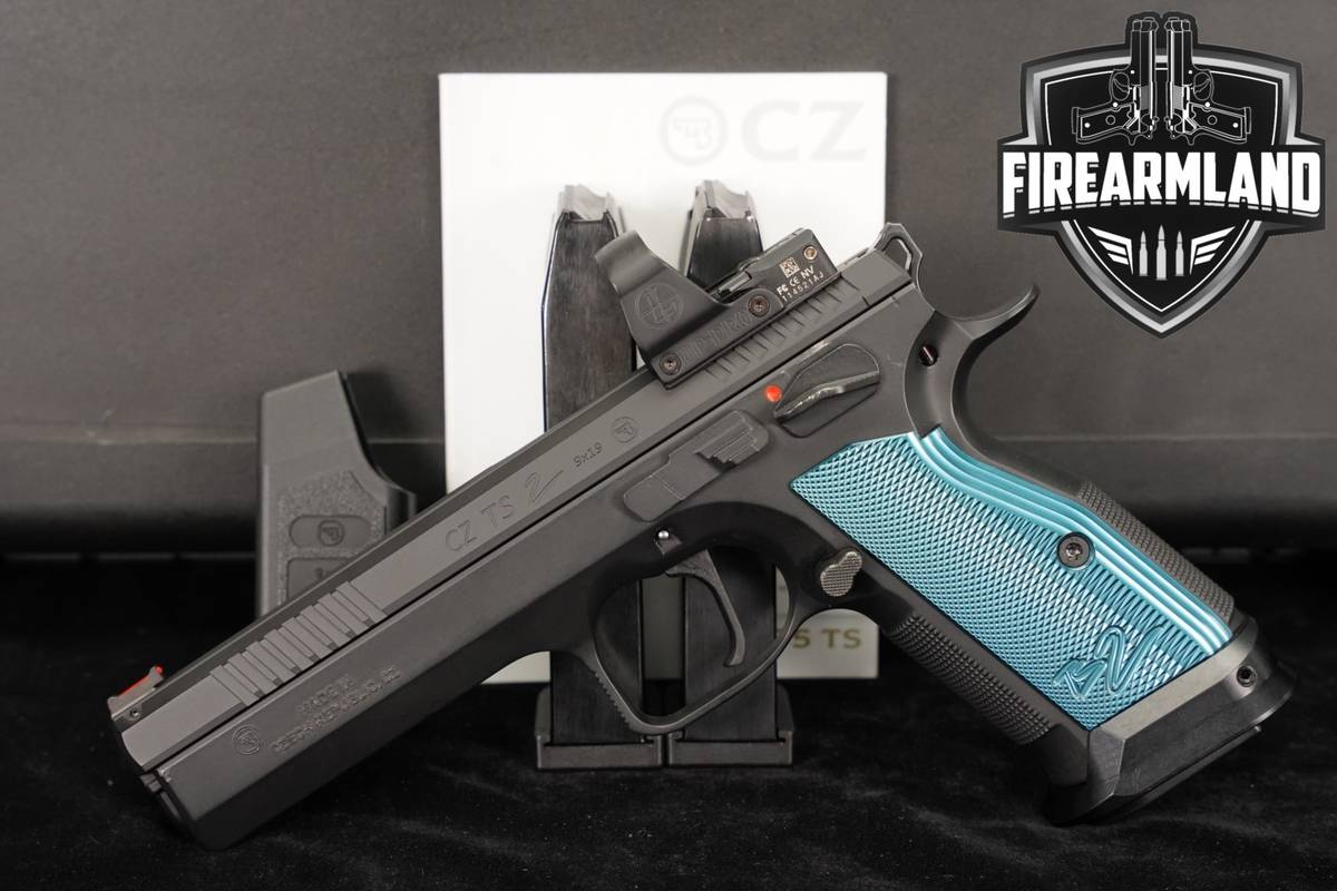 CZ TS 2 9mm 5.28" TS2 +3 MAGS, ORIG CASE, LEUPOLD SCOPE