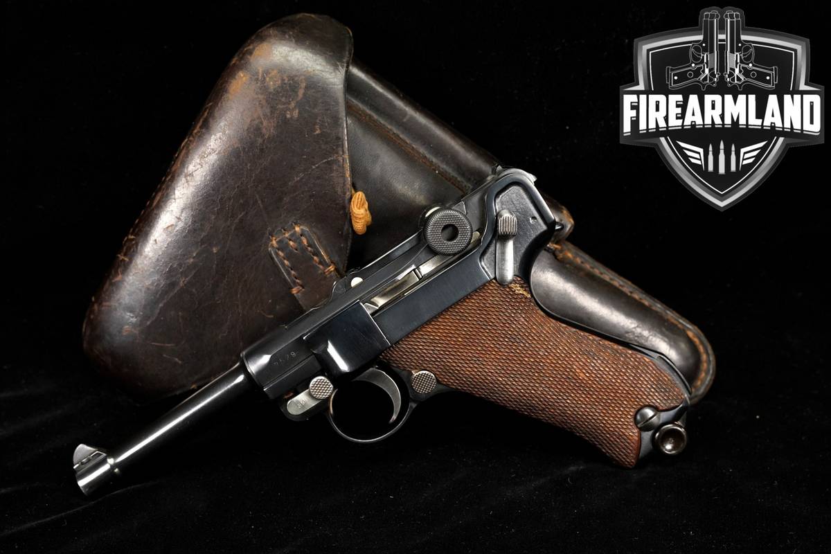 WWI 1916 DWM Pistole P.08 LUGER 9mm 4" Rust P08 GERMAN +2 MAGS & HOLSTER