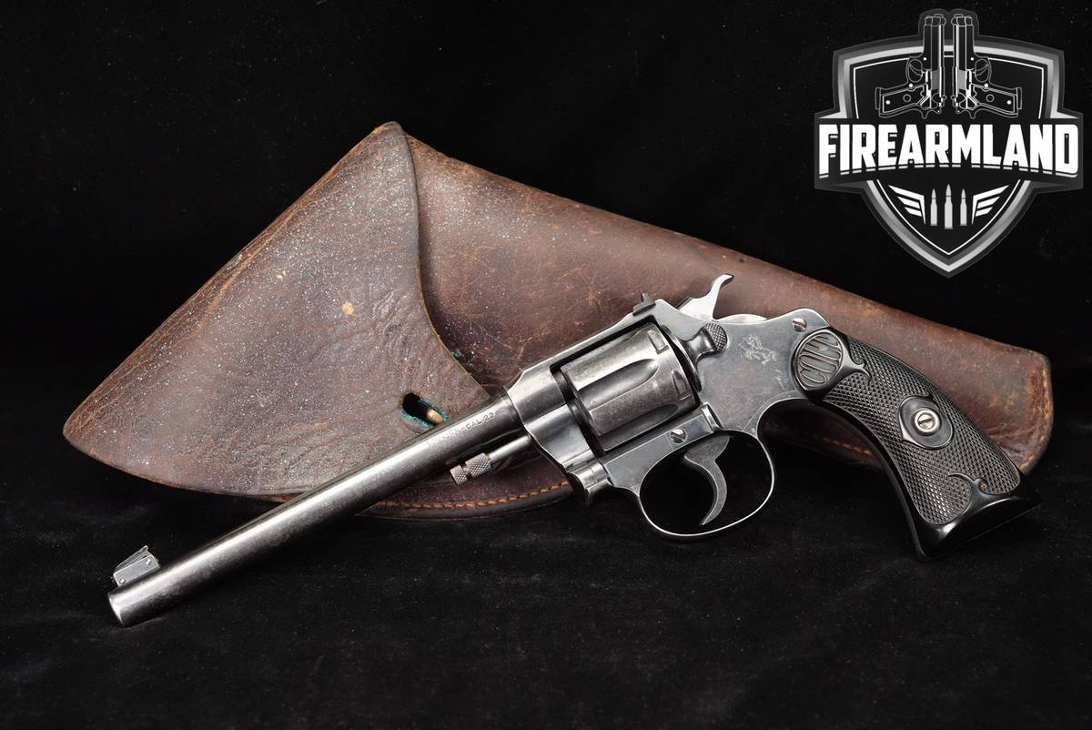 1921 Colt Police Positive 22 Rimfire 6 Blued DA/SA +HOLSTER